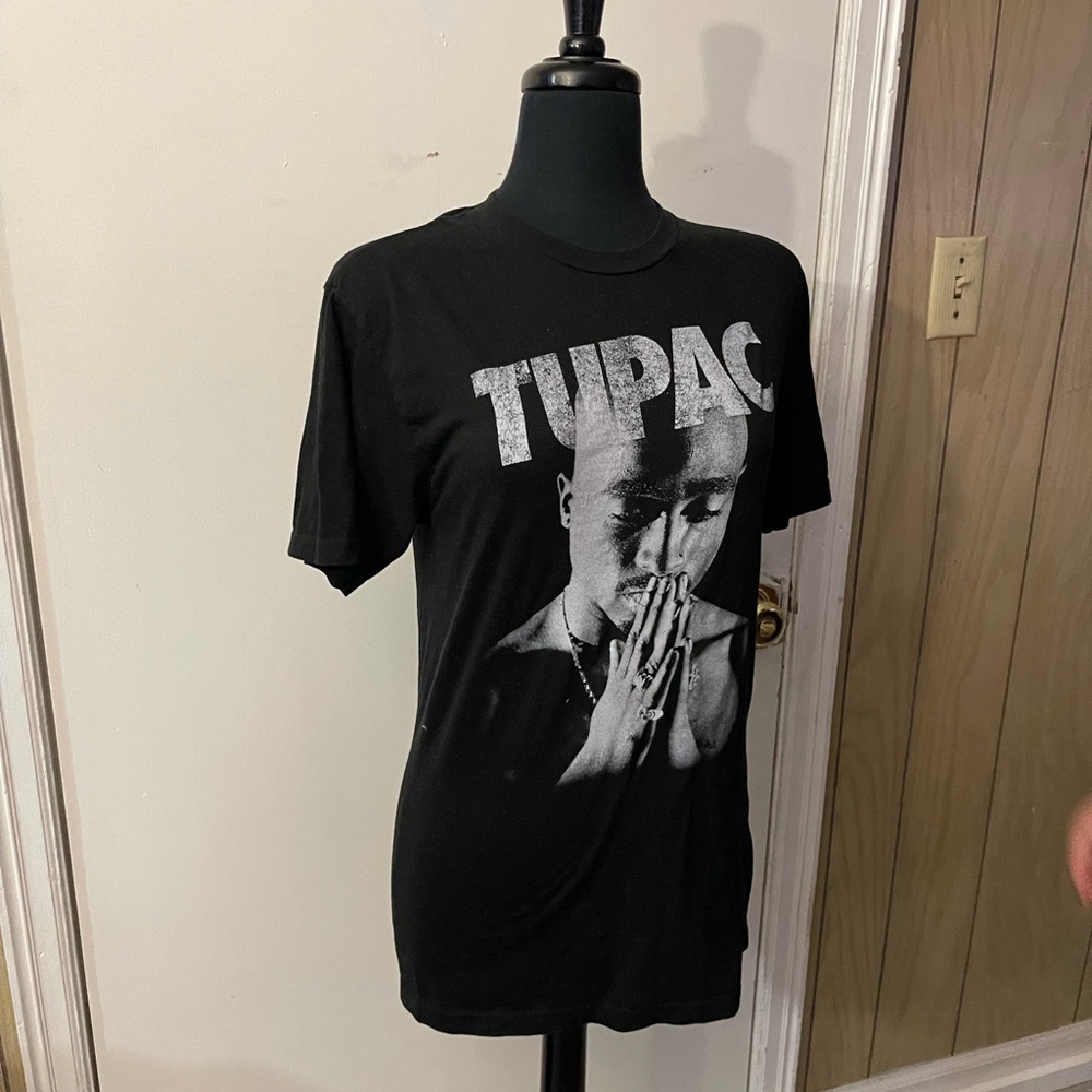 Black Tupac Graphic T-Shirt